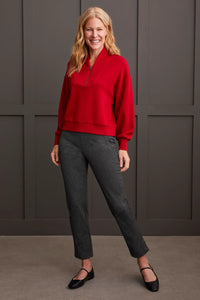 T Dolman Top with Zipper