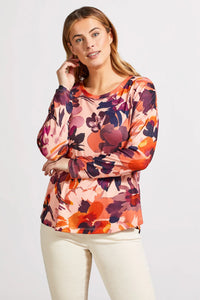 T Floral Crew Top