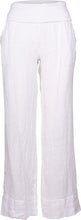 Load image into Gallery viewer, Linen Pant with Comfort Waist band: WHITE
