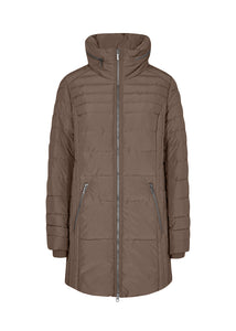 Soya Quilted Nina Jacket with Hidden Hood in Collar: 2 colours