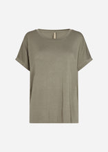 Load image into Gallery viewer, Marica Crew Short Sleeve Top - Bright blue &amp; Dusty Green
