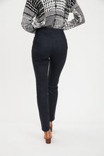 Load image into Gallery viewer, FDJ Navy Dot Stretch Pull On Pants
