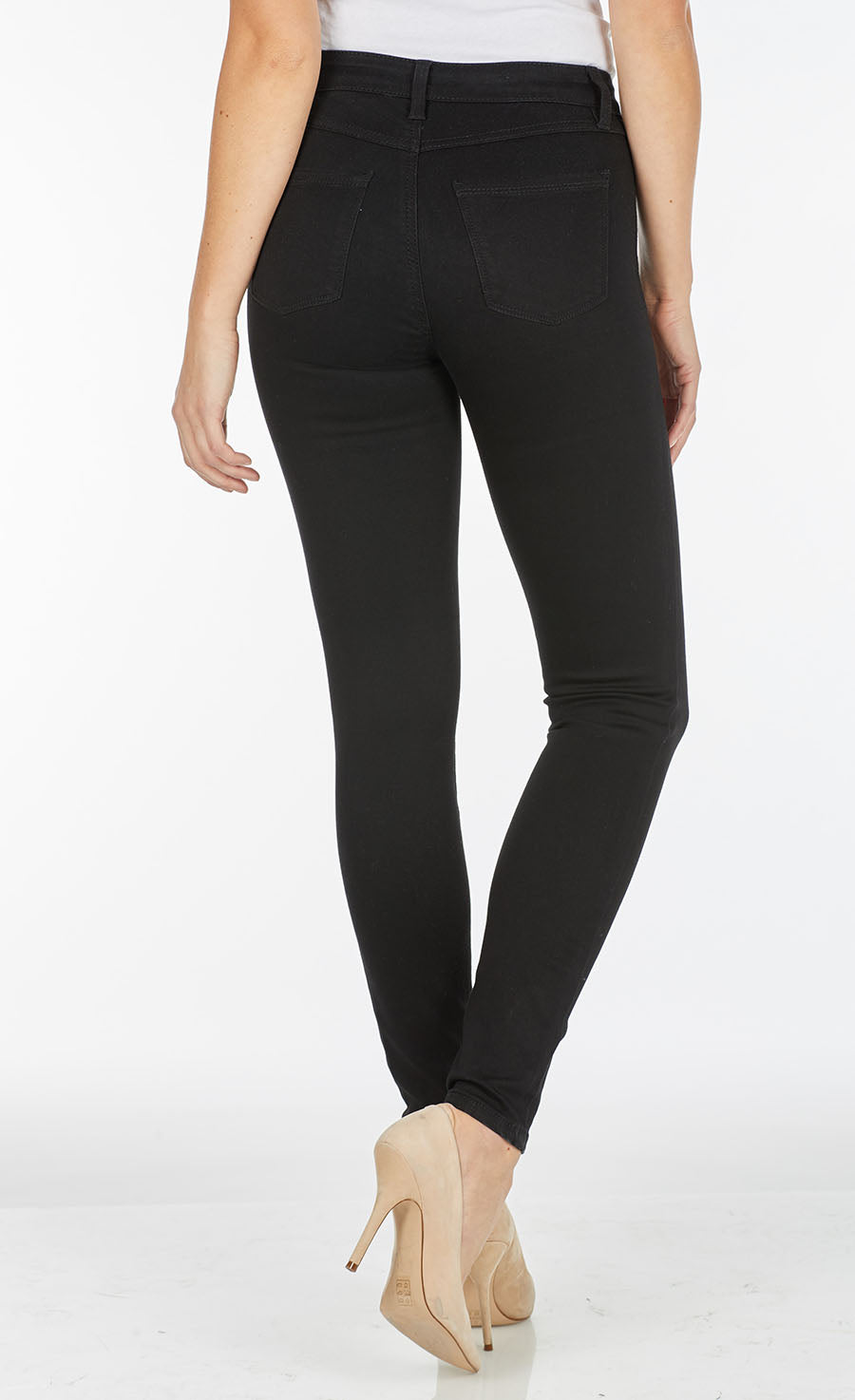 FDJ: Black Slim Denim: Christina