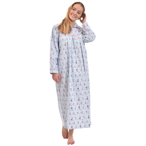 Cat print Flannel Night Gowns - 2 prints!