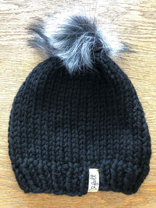 'Heart Felt' Toques: Solids with pompoms