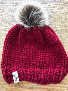 'Heart Felt' Toques: Solids with pompoms