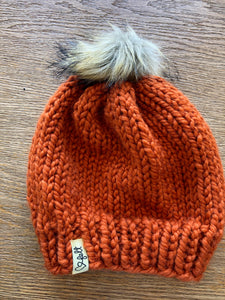 'Heart Felt' Toques: Solids with pompoms