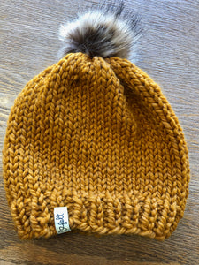 'Heart Felt' Toques: Solids with pompoms