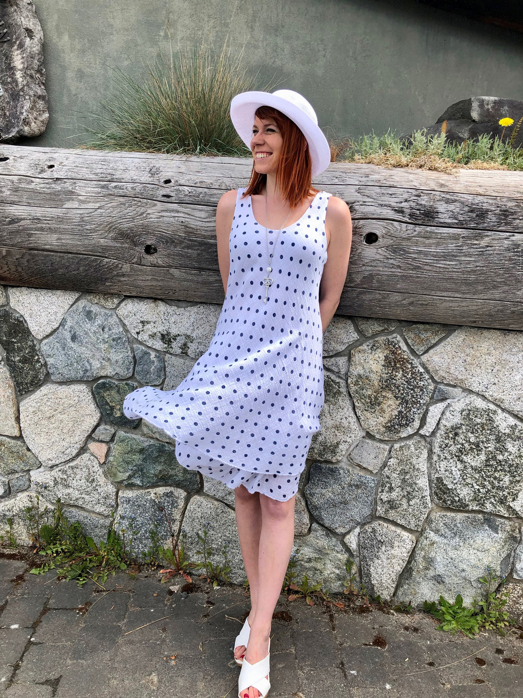 Cotton Polka Dot Dress, Fits to a T, BC, Canada