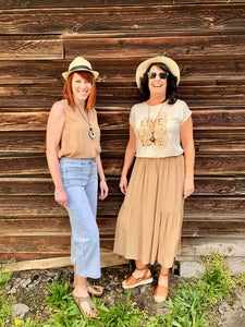T Audrey Denim Light Wash Crop with Exposed Buttons