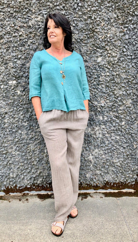 Linen Straight Legged Pant : 3 colours, Fits to a T, BC, Canada